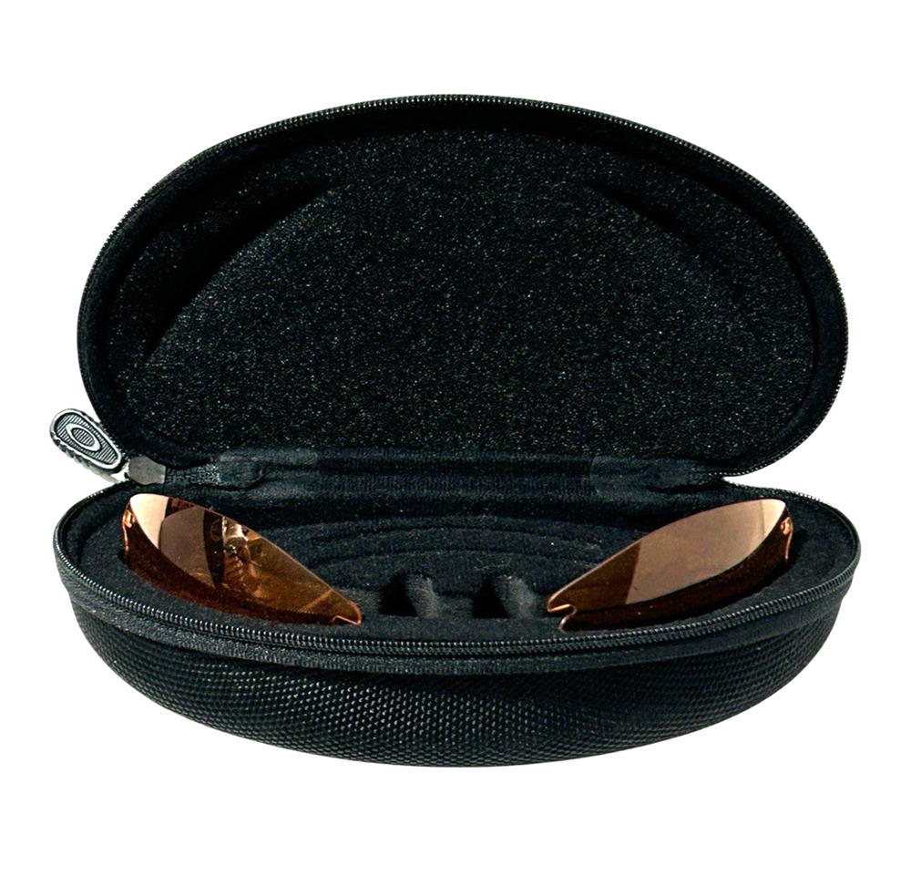 Oakley Case with Orange Lenses Full Zip Hard Case With Lens Holder EUC